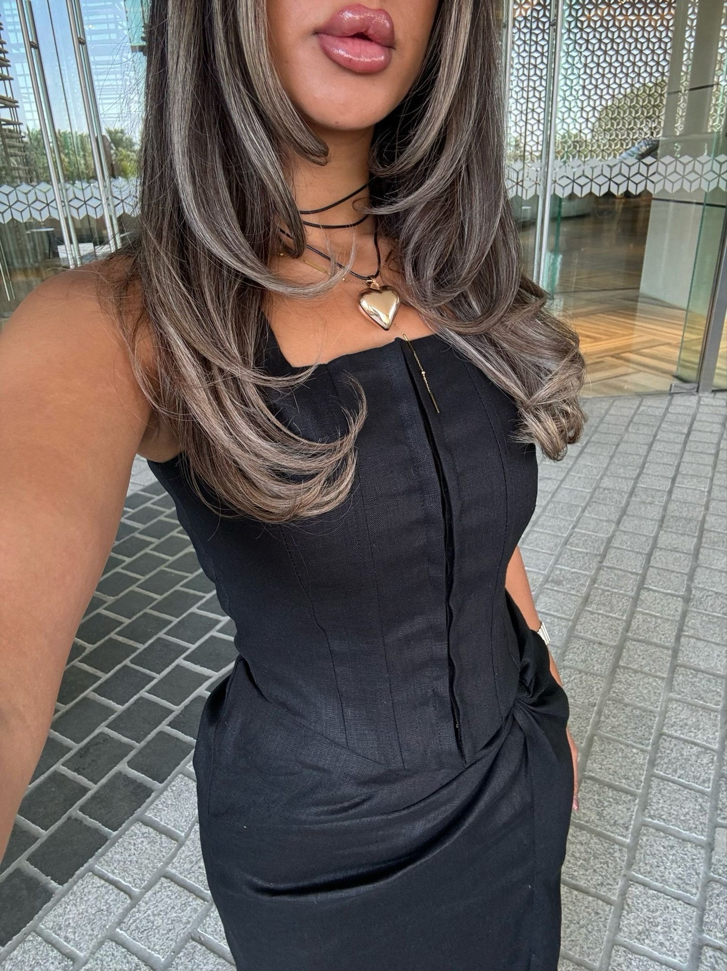 Black - linen pure