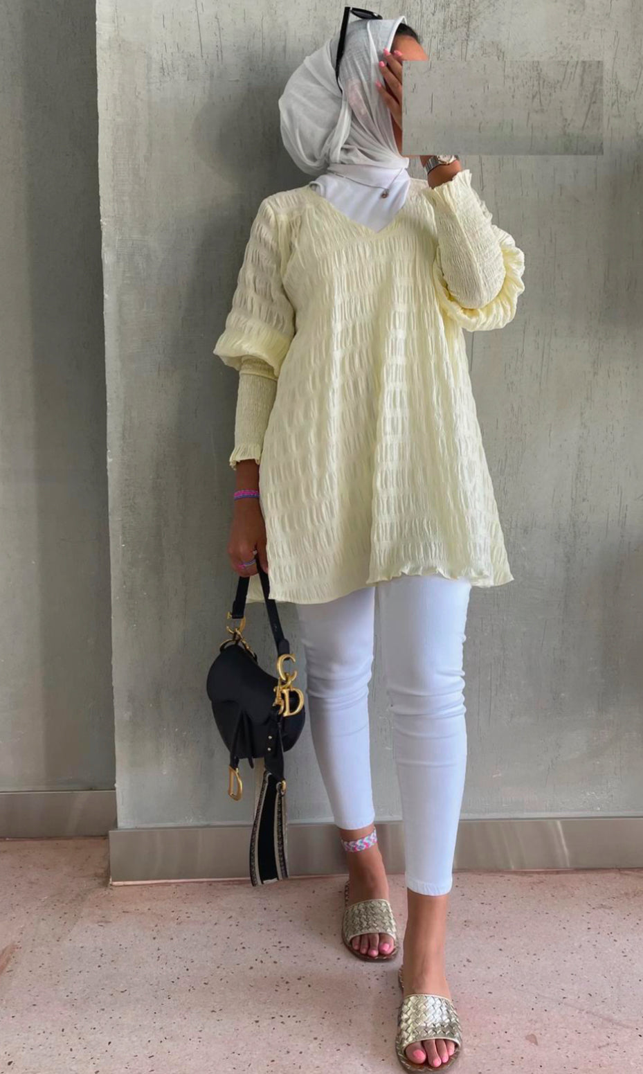 Flowy top (Yellow )