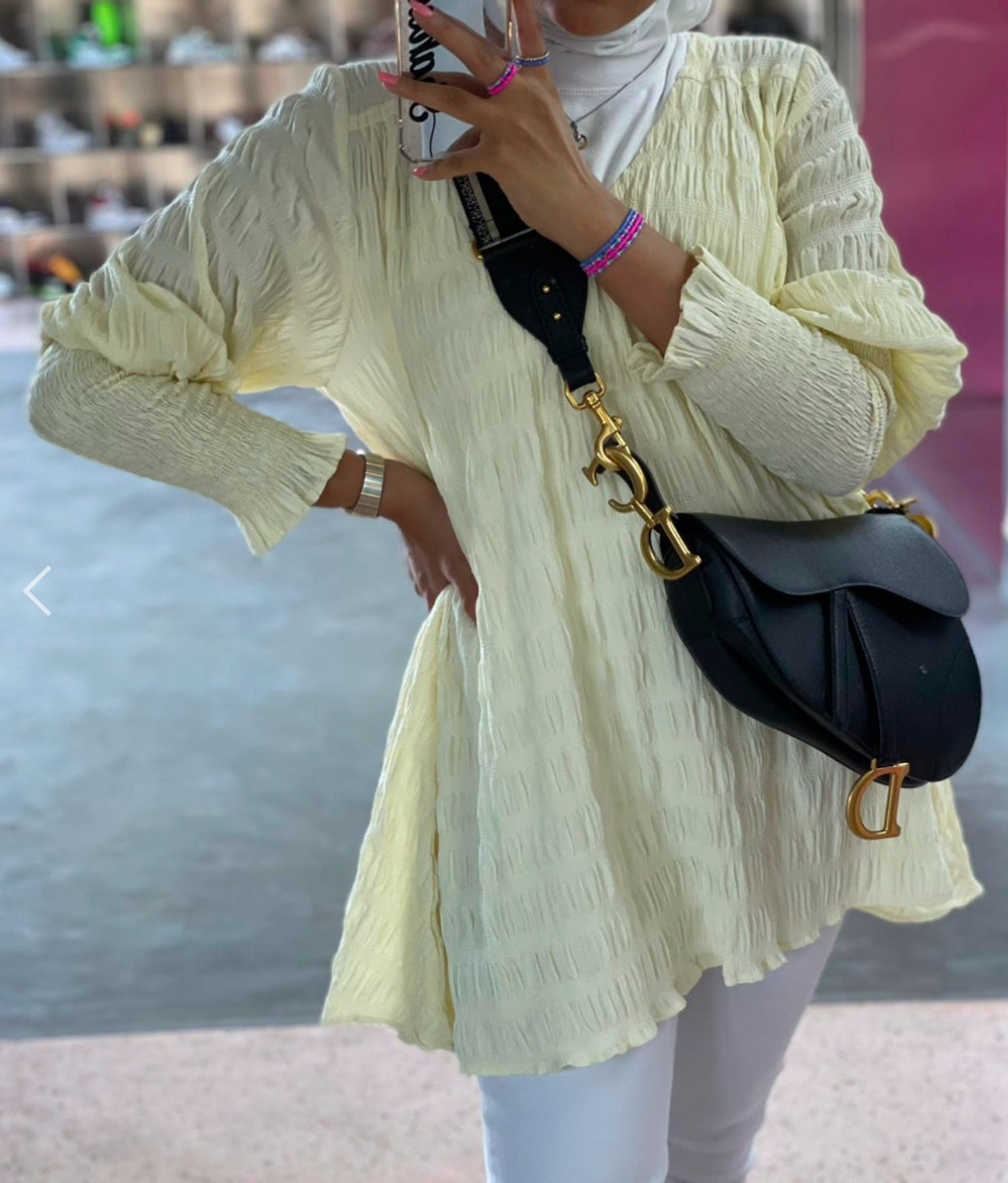 Flowy top (Yellow )