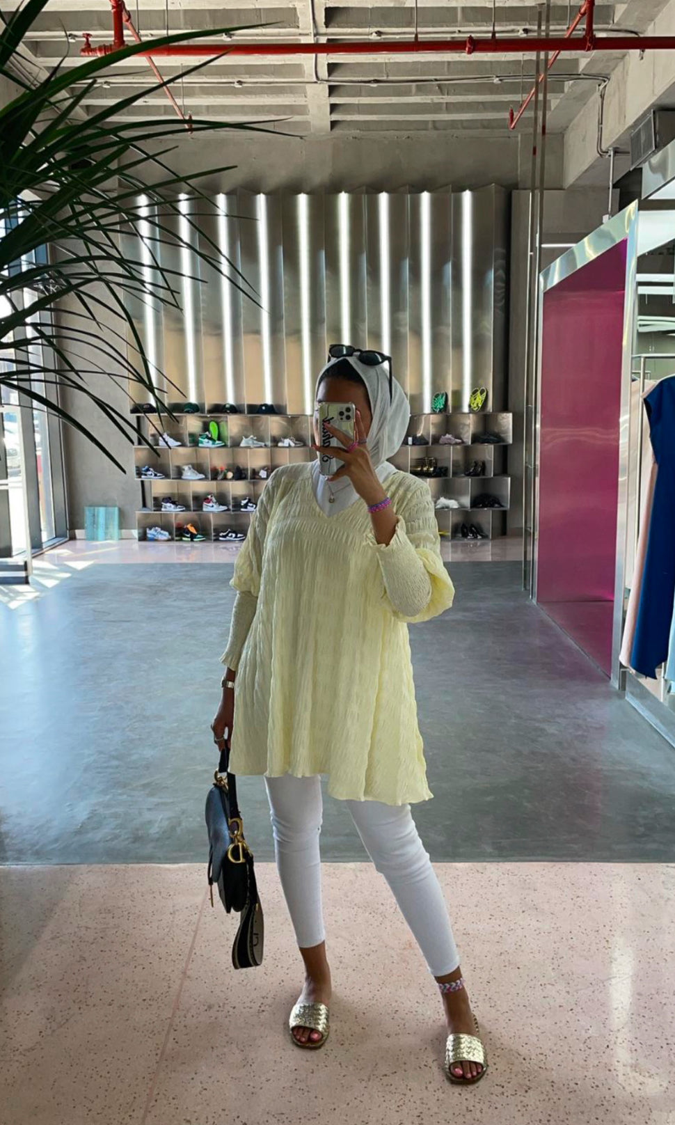 Flowy top (Yellow )