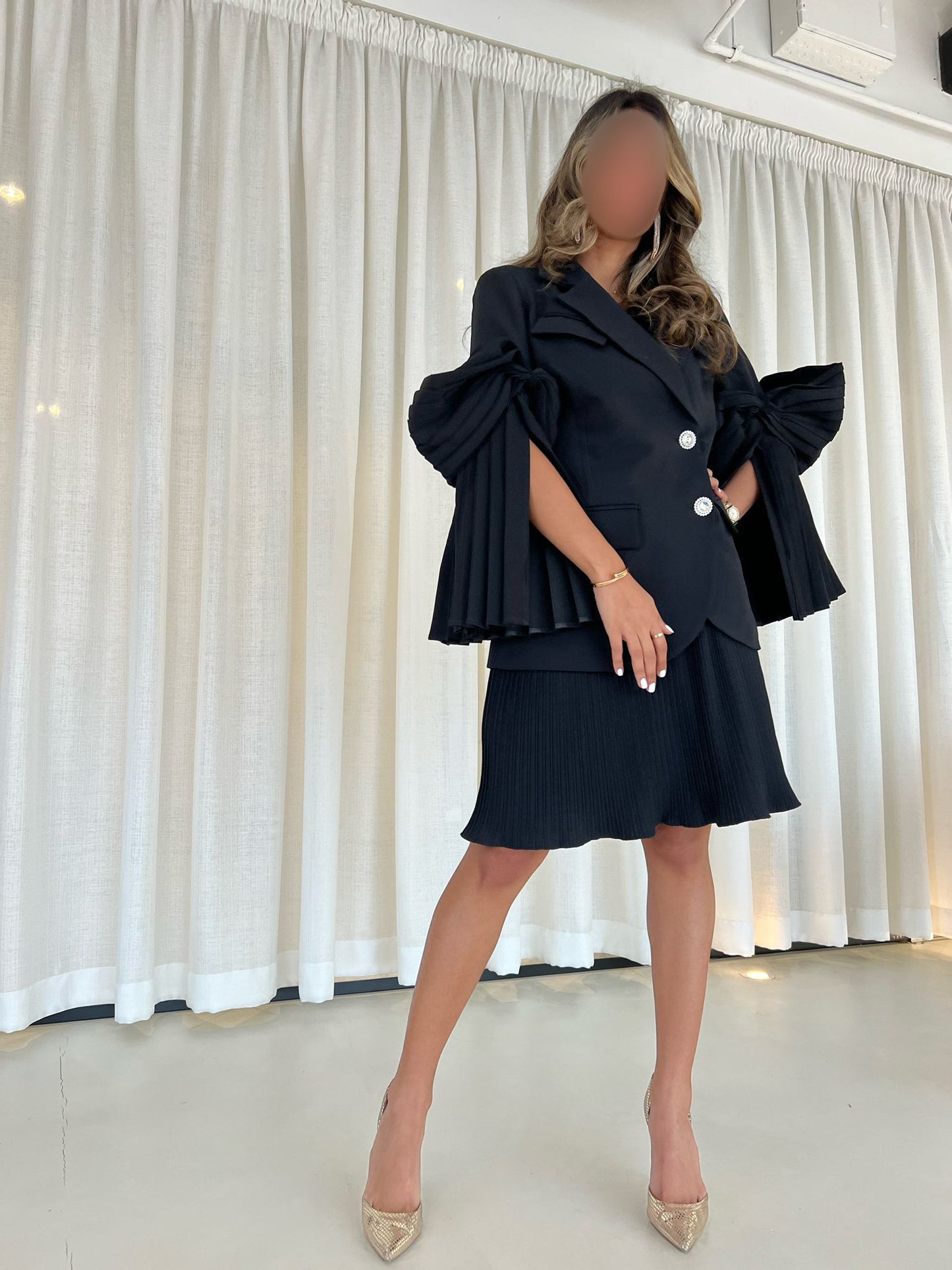 Black blazer crystal