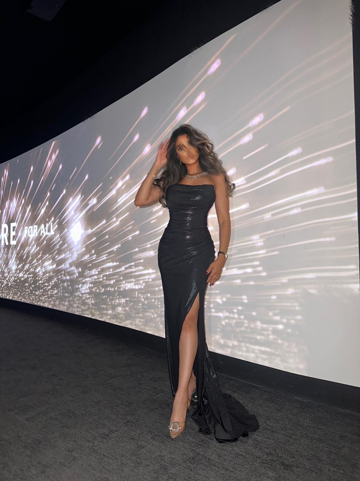 Shinny dress -black