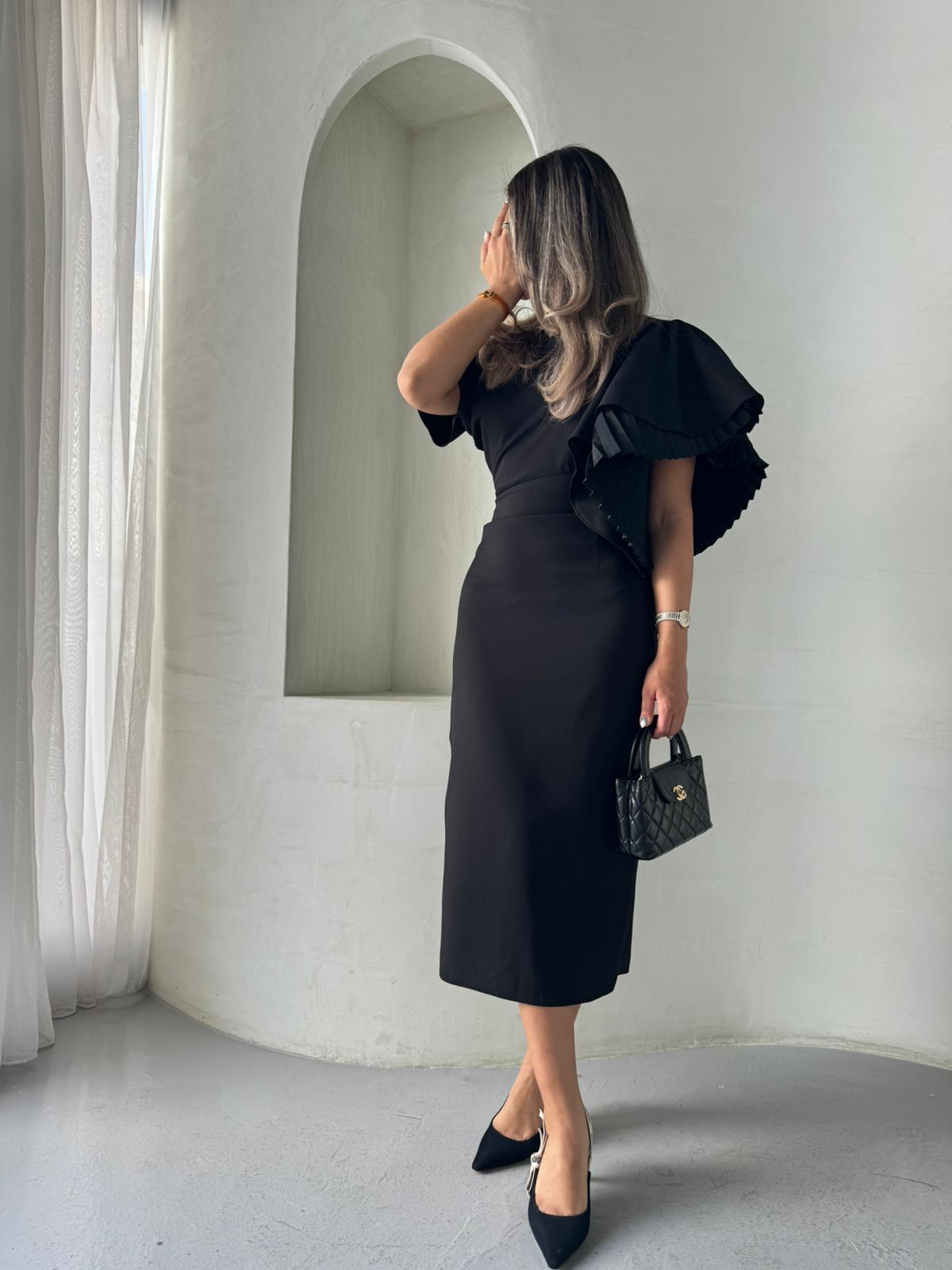 Ruffle blisse-black