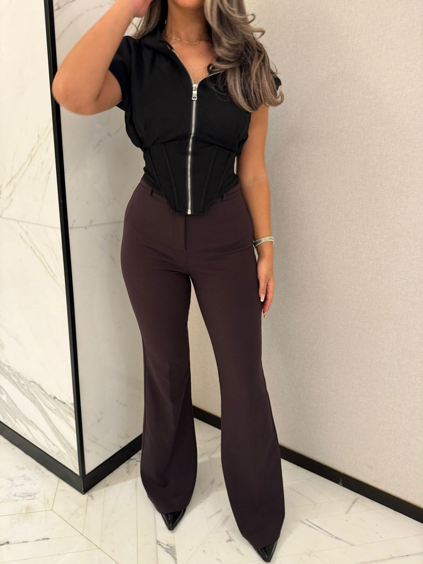 Black corset top