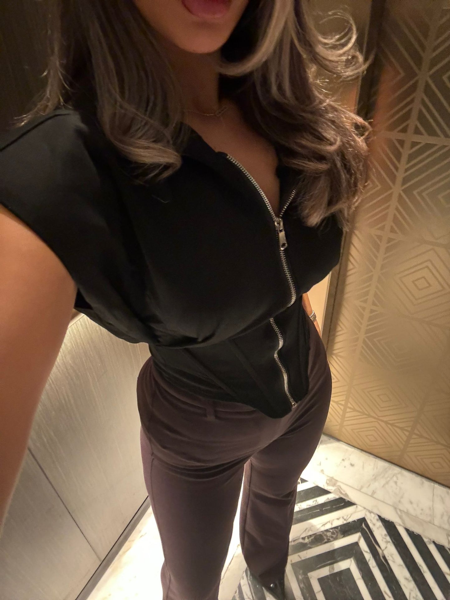 Black corset top