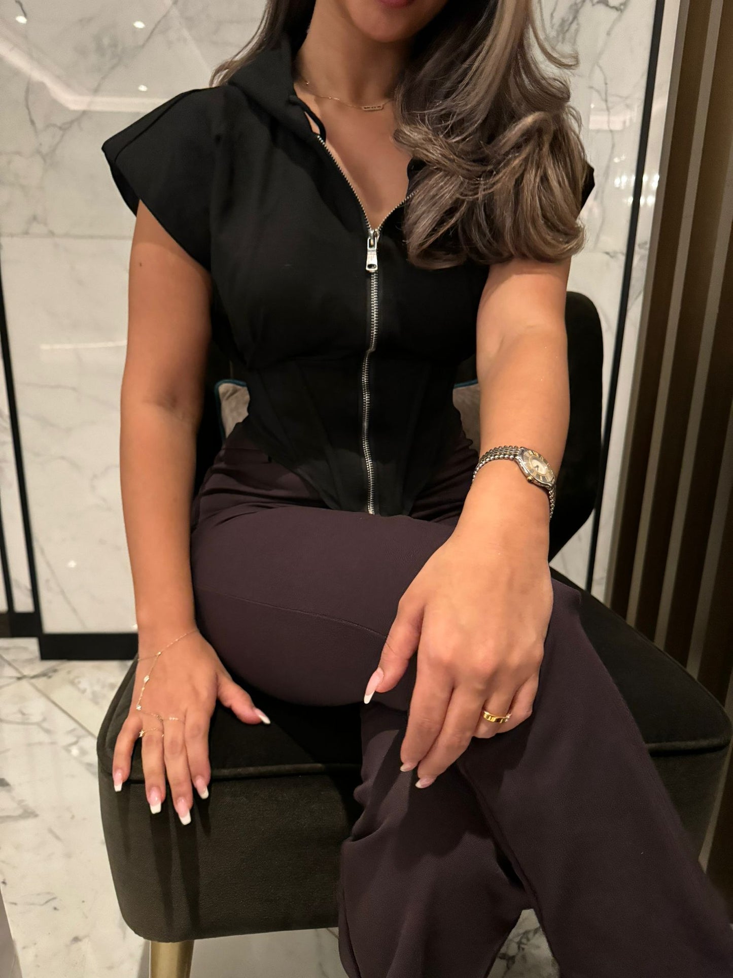 Black corset top