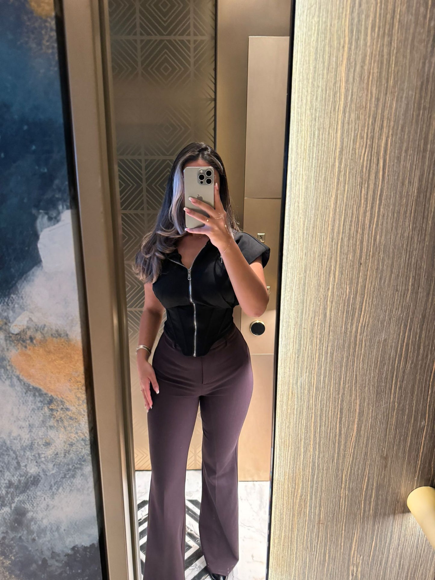 Black corset top
