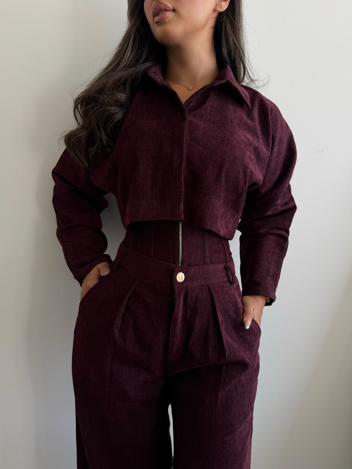 Oct corset - Burgundy