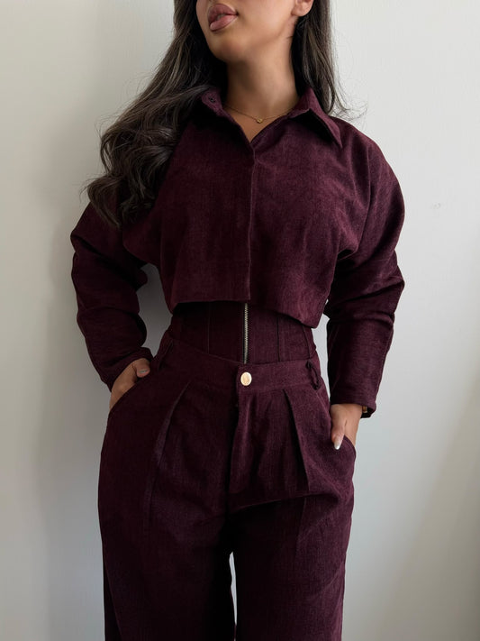 Oct corset - Burgundy