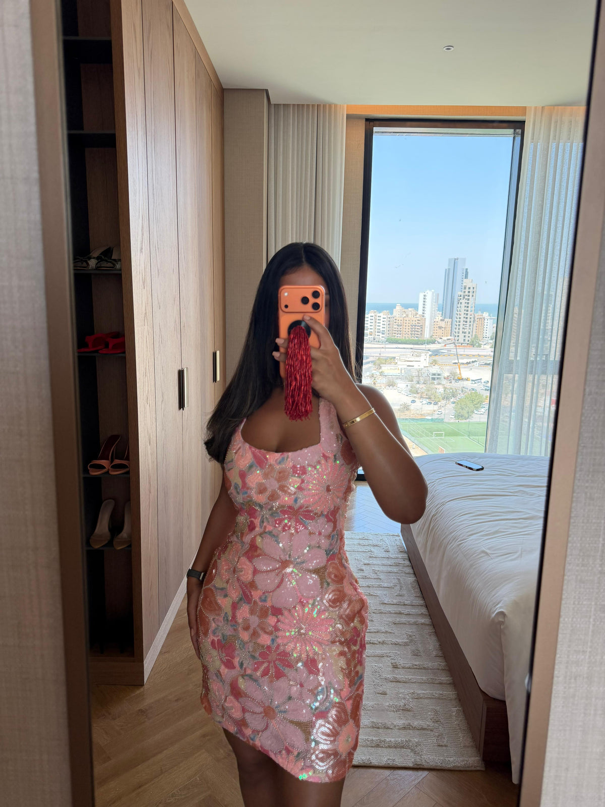 Lola dress - pink shadow