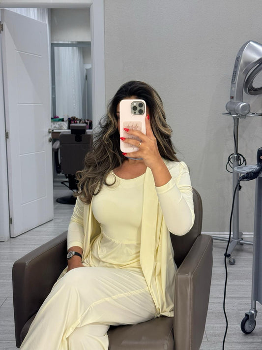 Yellow butter set