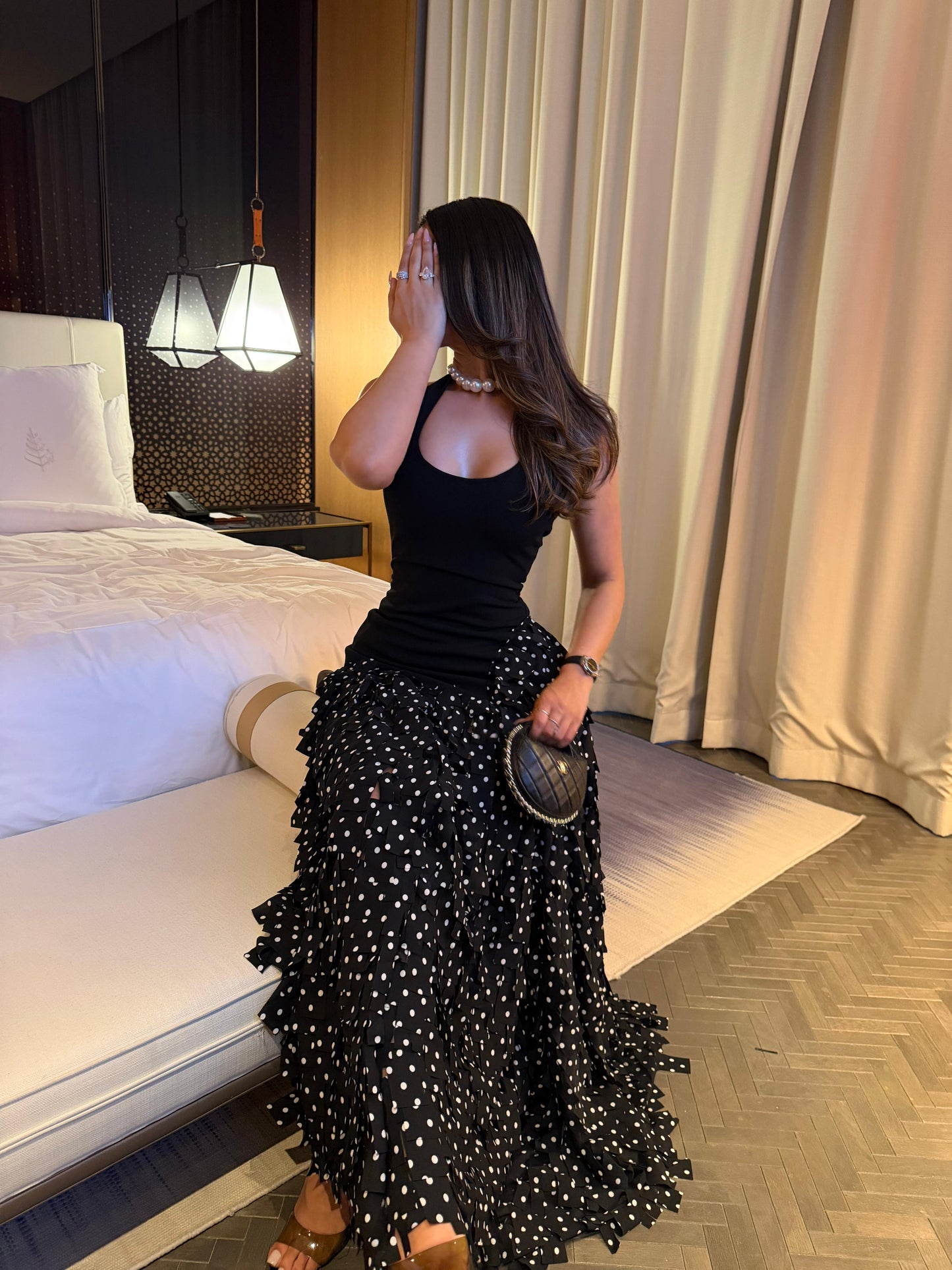 Polka dots reffle