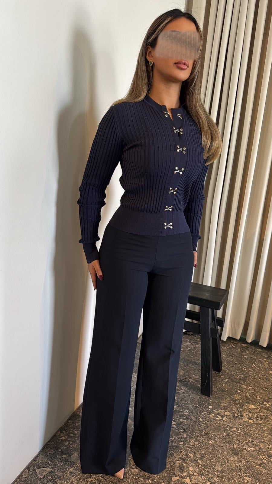 Navy blue chains- top