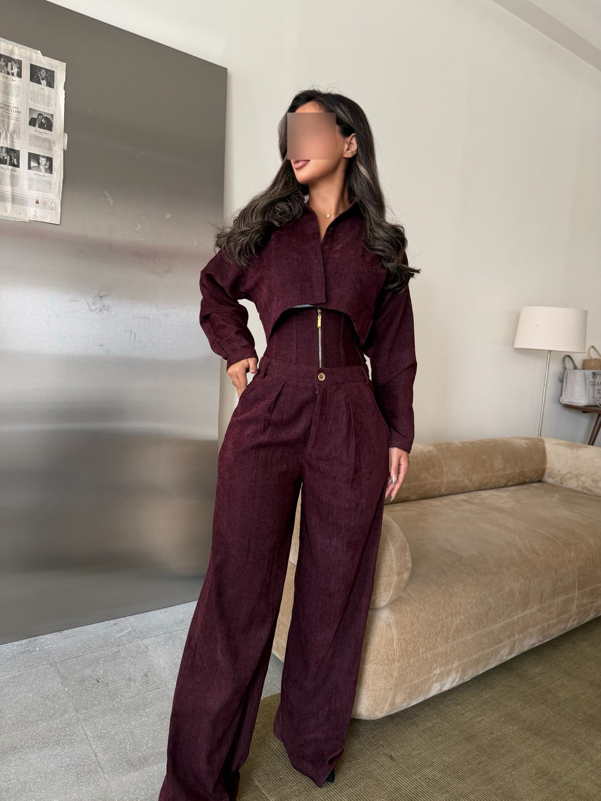 Oct corset - Burgundy