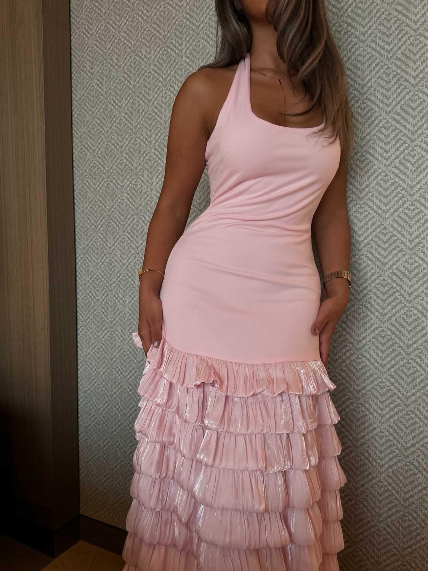 Pink ruffle