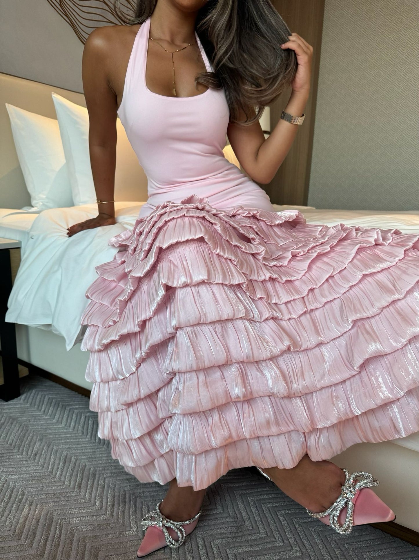 Pink ruffle
