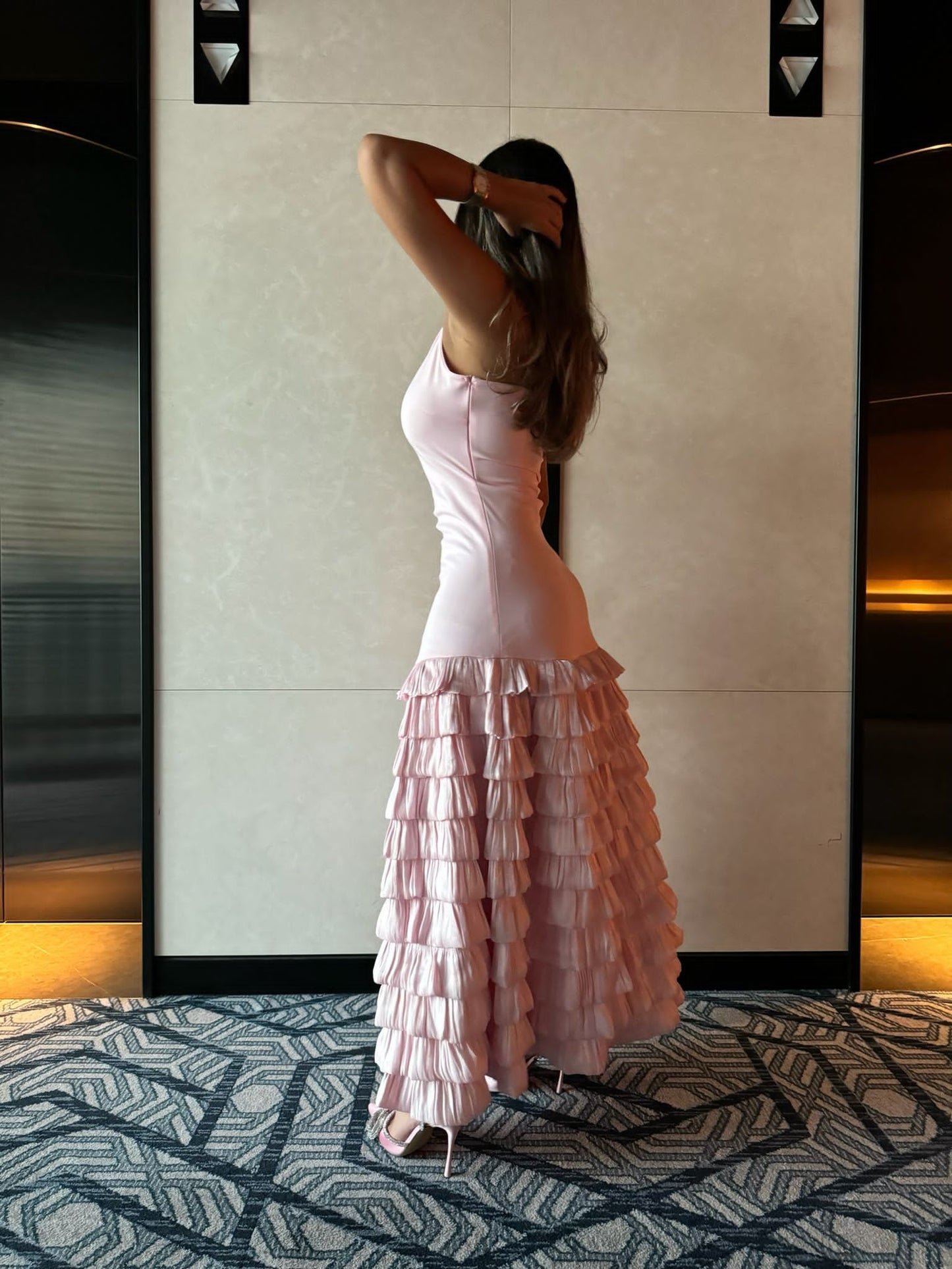 Pink ruffle