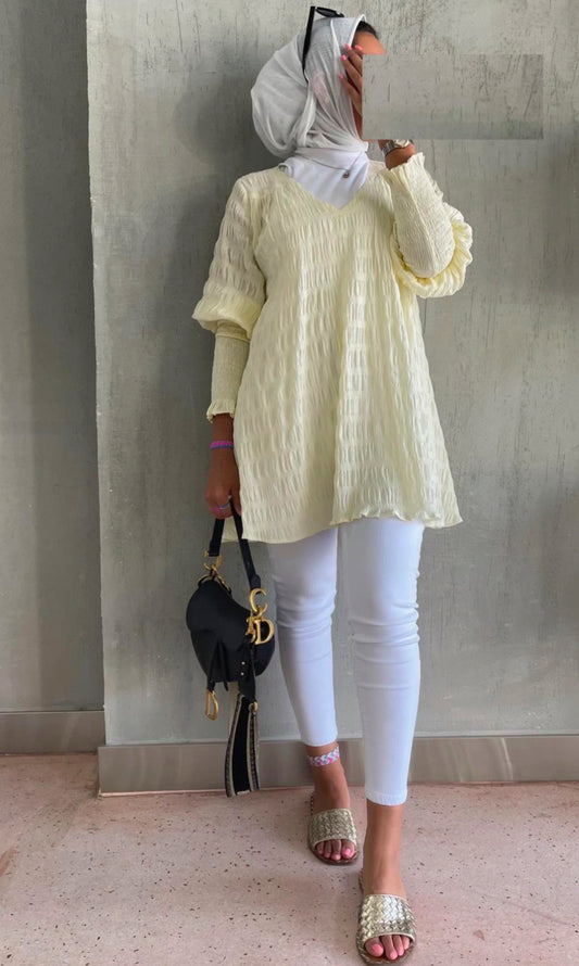 Flowy top (Yellow )