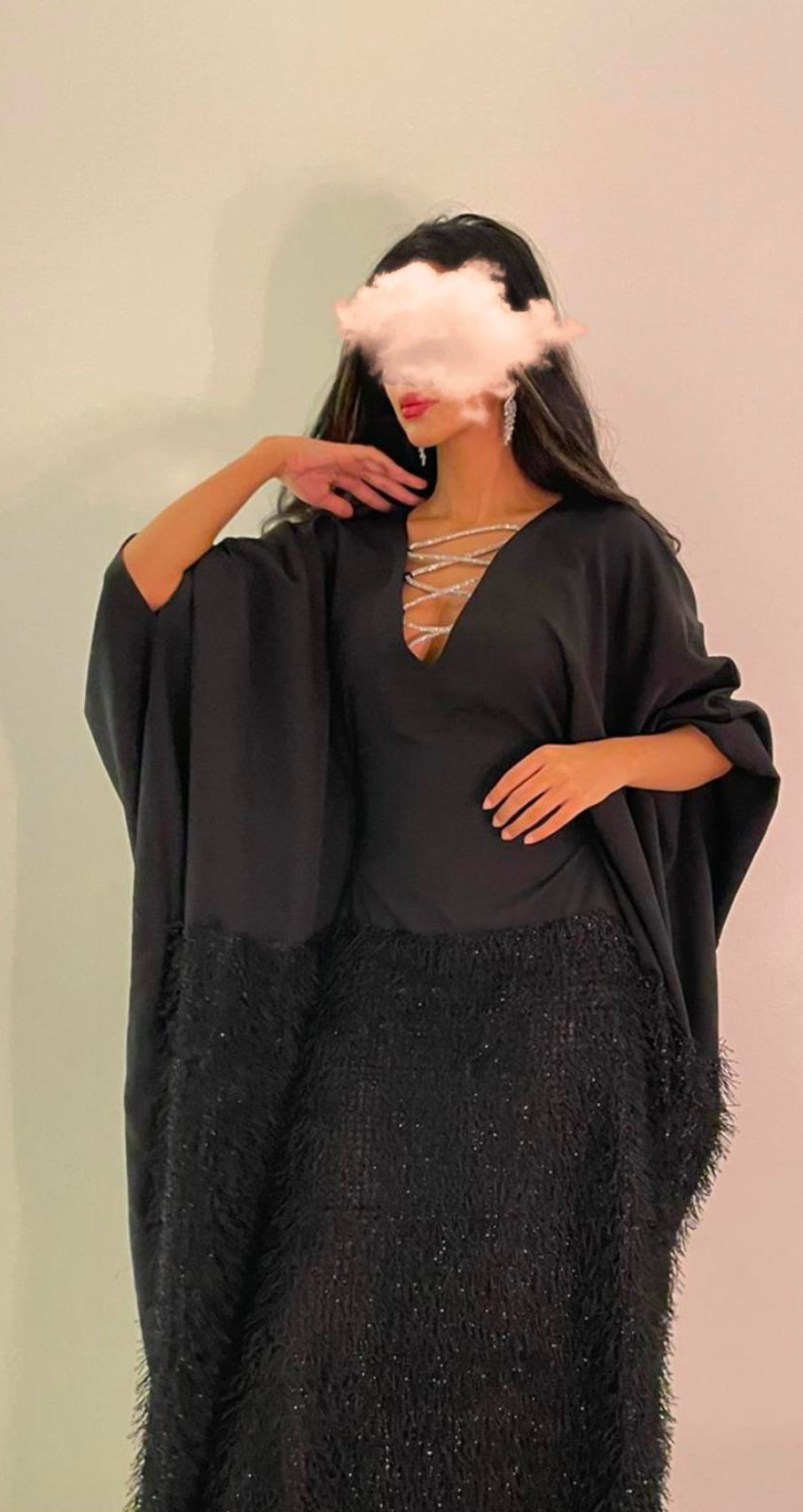 Swarovski Lines dress(Black)
