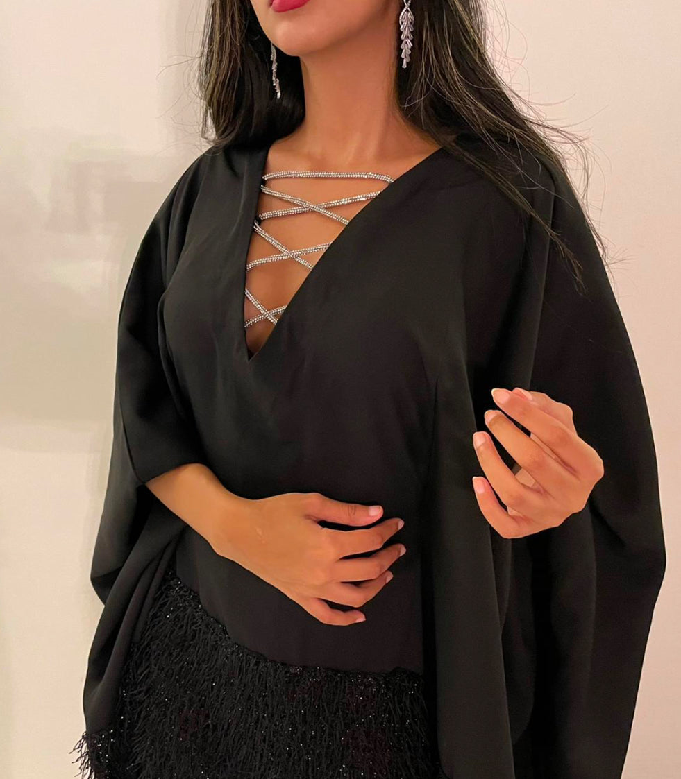 Swarovski Lines dress(Black)