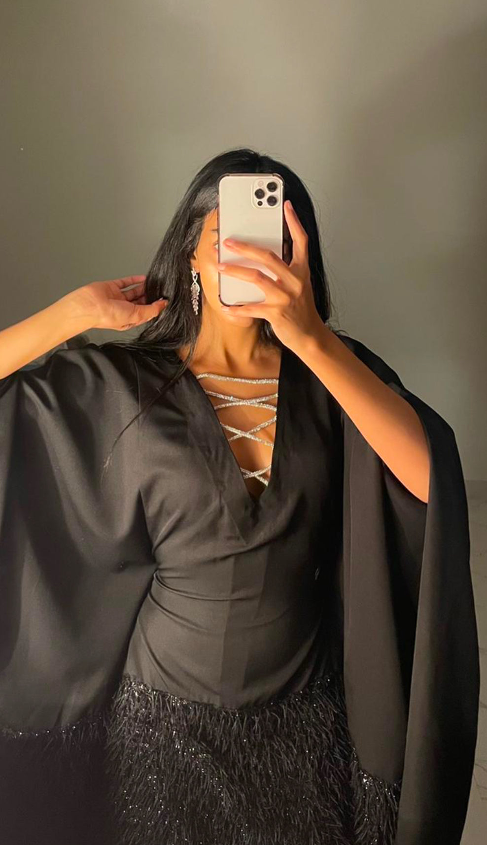Swarovski Lines dress(Black)