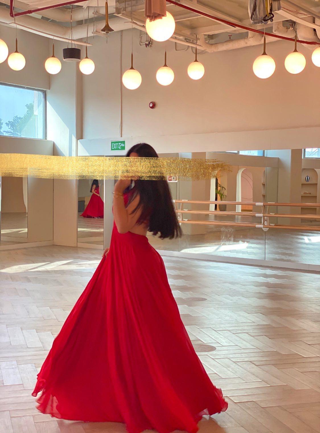 Red Oct dress