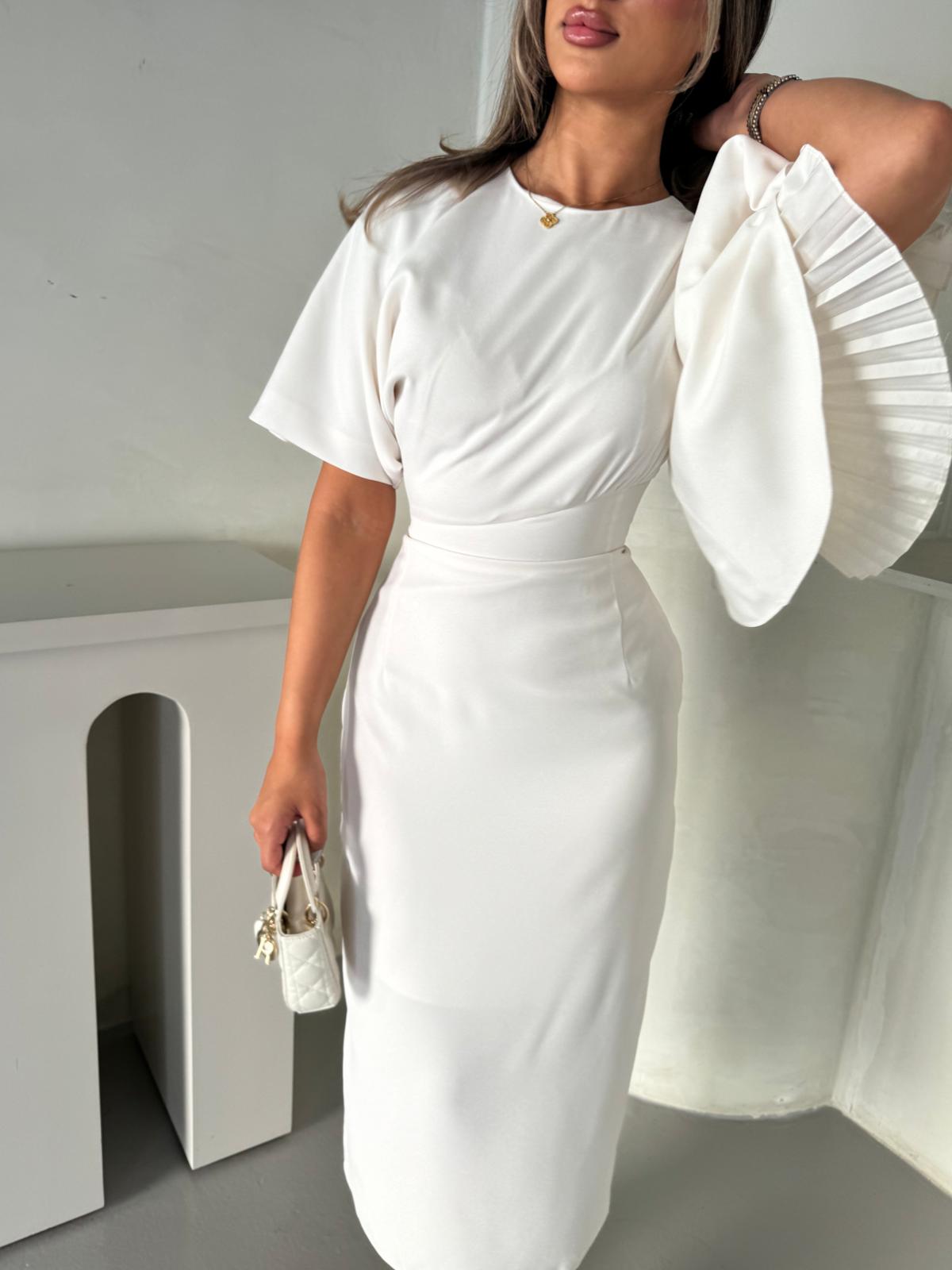 Ruffle blisse-off white