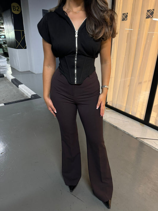 Black corset top